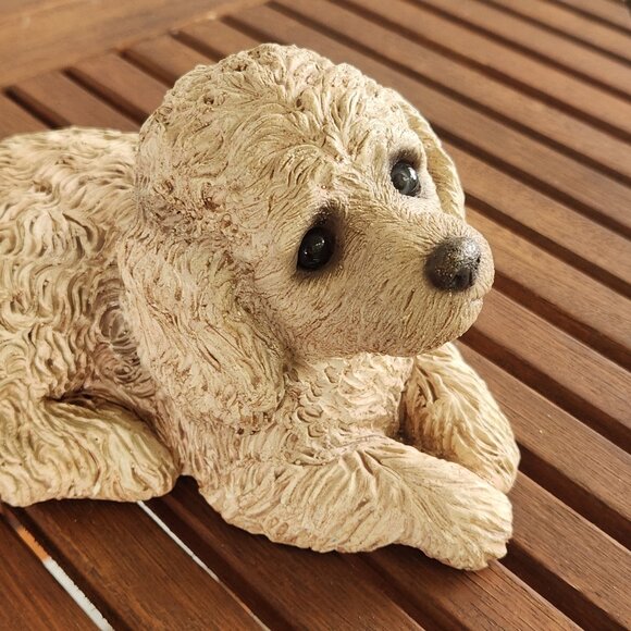 Sandicast Dog Figurine Realistic Puppy Sculpture, 8” Long x 5” High Collectible - Picture 7 of 15